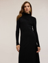 Midi knit dress with back cut-out image number 2