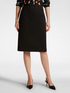 Solid color straight skirt image number 2