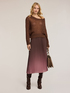 Pull oversize ajouré en mohair image number 2