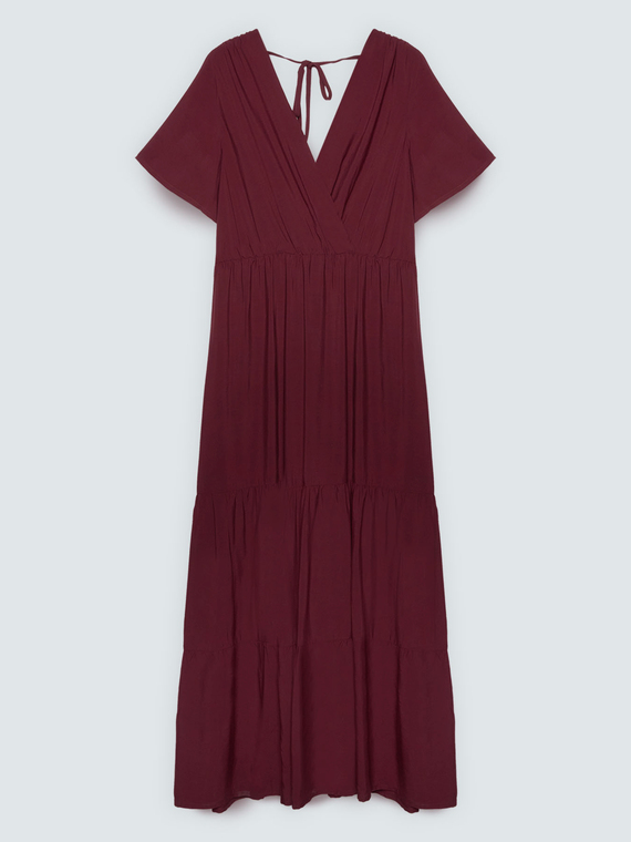 Langes Smile-Kleid aus Viskose
