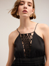 Long dress with embroidered insert image number 2