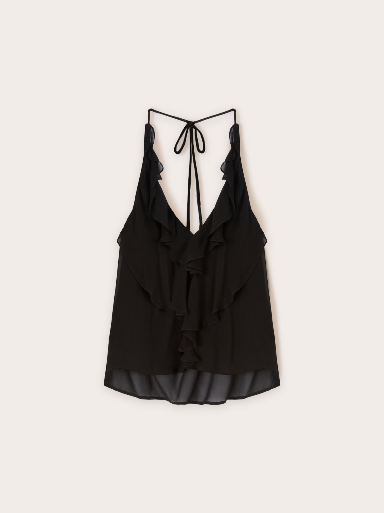 Georgette top with ruching image number 4