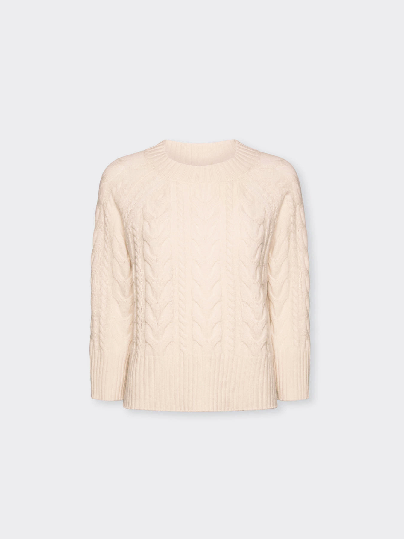 Pure wool cable knit sweater image number 4