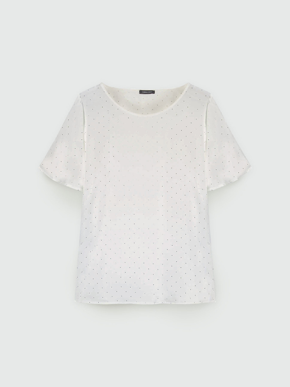 Bluse mit Mikro-Nieten