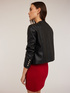 Collar-less jacket in coated fabric image number 1