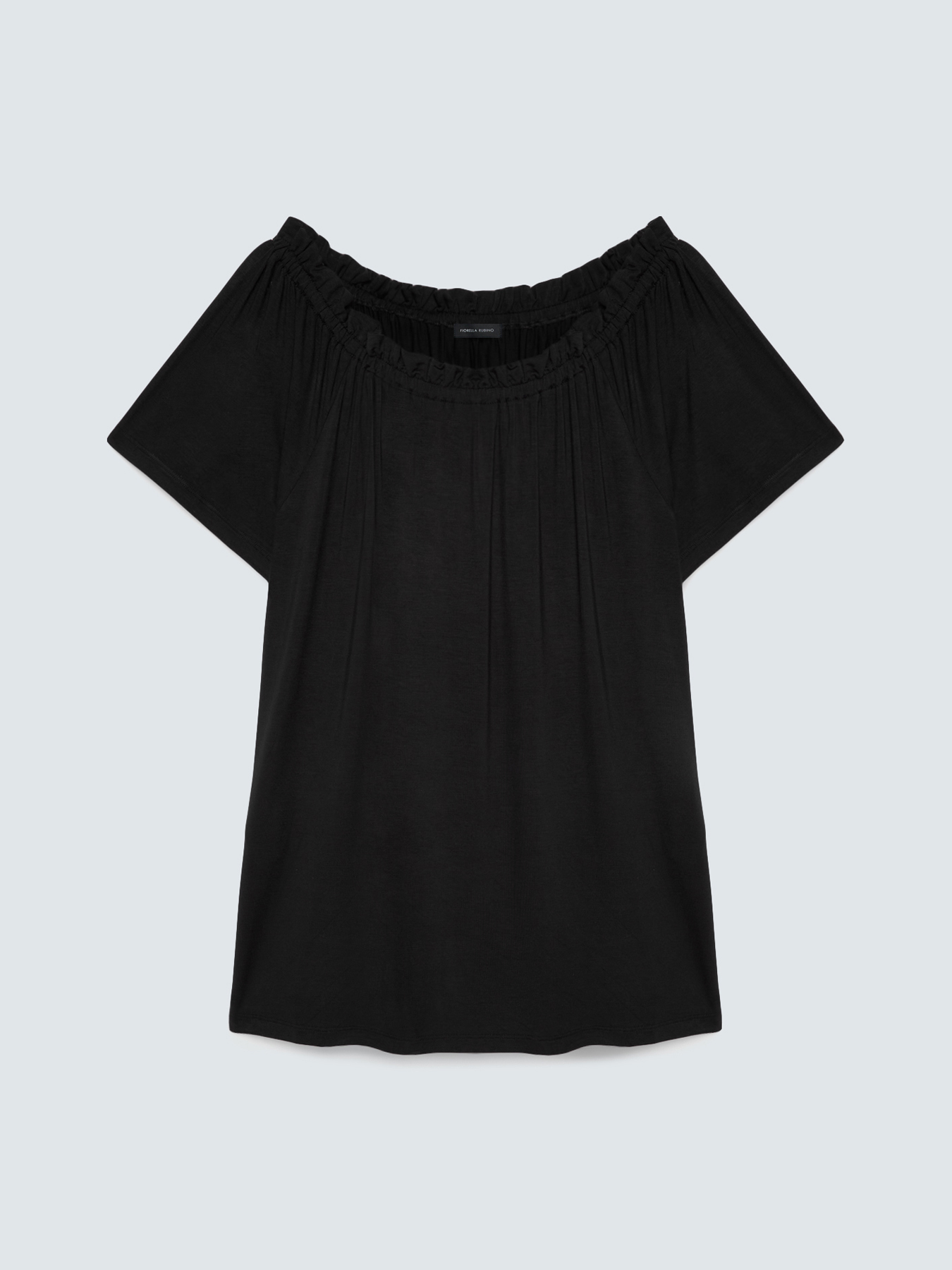 Off-Shoulder-T-Shirt aus Viskose-Jersey image number 4
