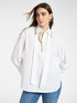 Poplin shirt with crystals image number 0