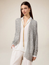 Durchbrochene Strickjacke mit Pailletten image number 0