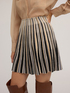 Pleated lurex knit skirt image number 0