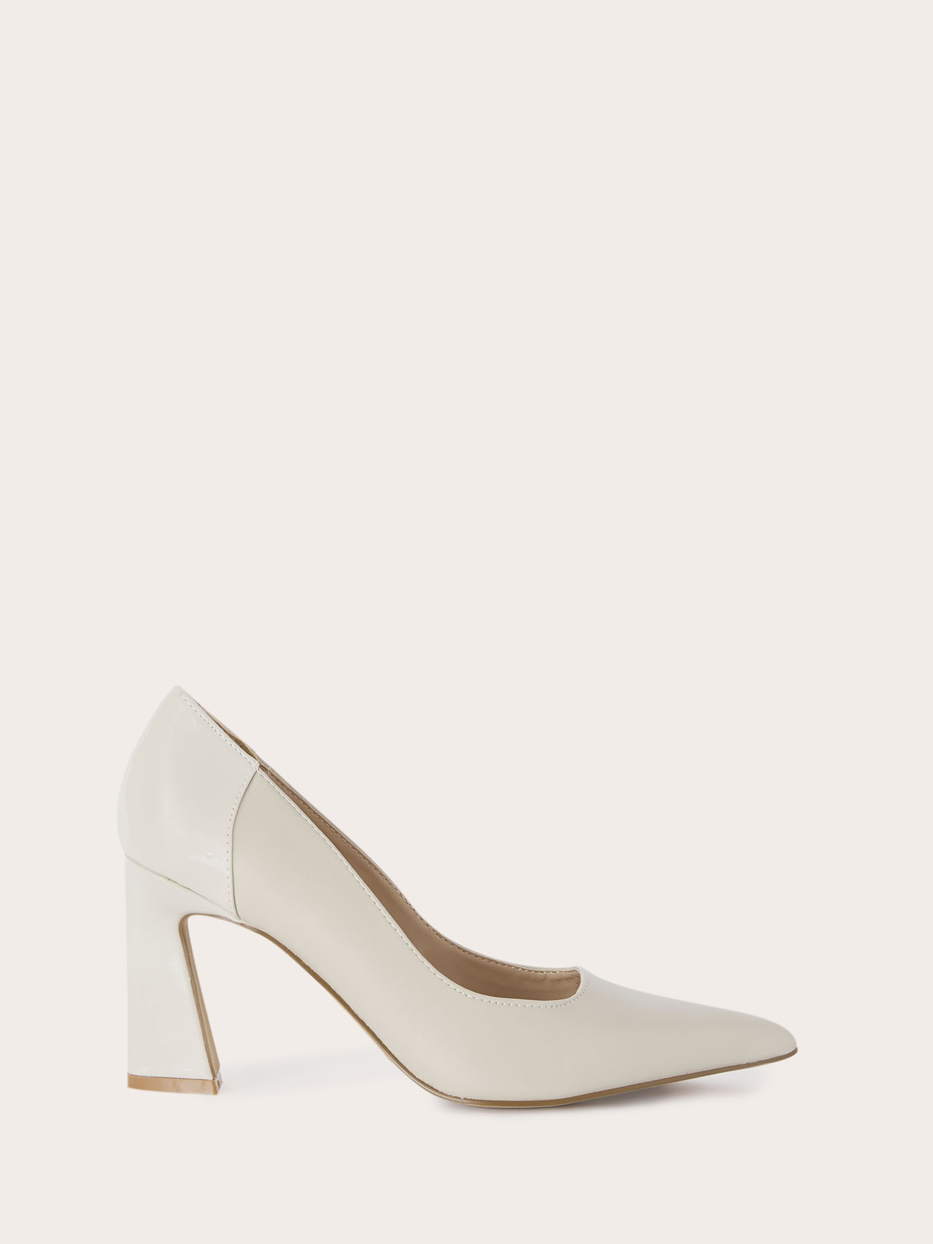 Pointed toe pumps with block heel image number 1