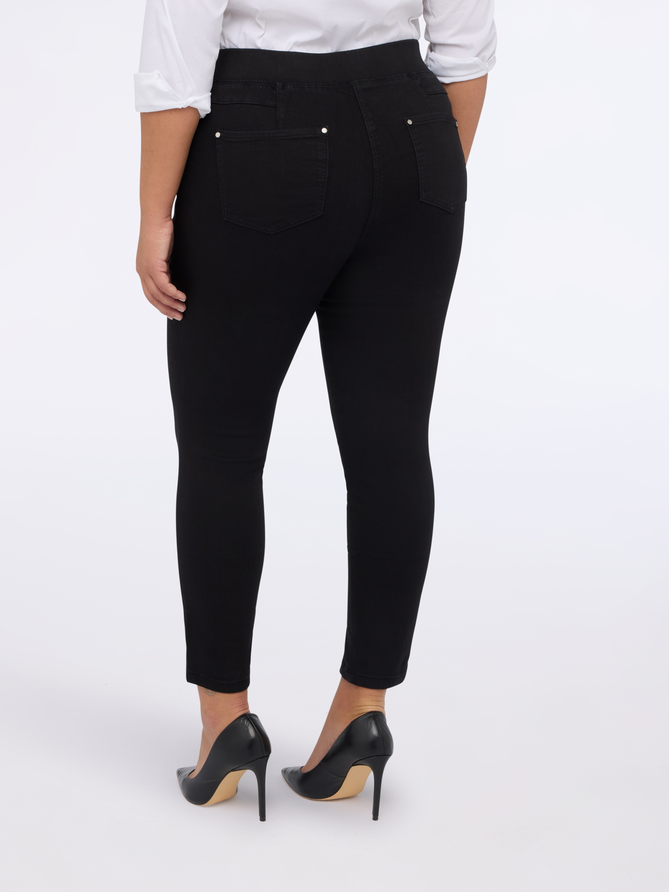 Jeggings in denim misto cotone image number 1