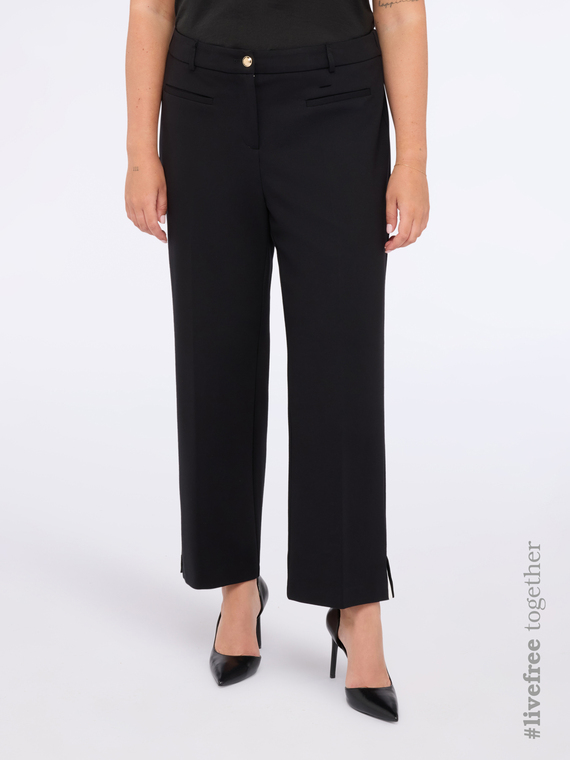 Cropped-Hose aus Punto Milano