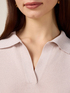 Lurex knit polo shirt image number 3