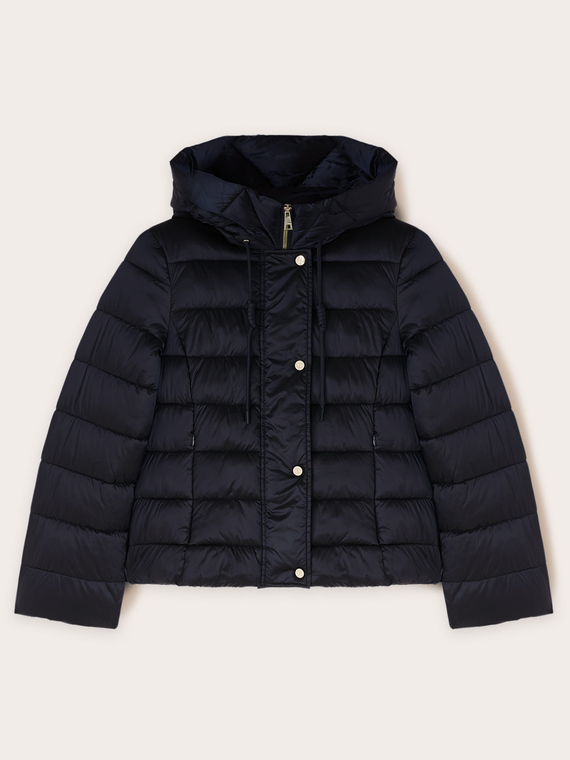 Piumino in nylon lucido