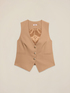 Gilet in tessuto cr&ecirc;pe image number 4
