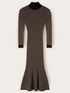 Vestito midi in maglia a righe image number 4