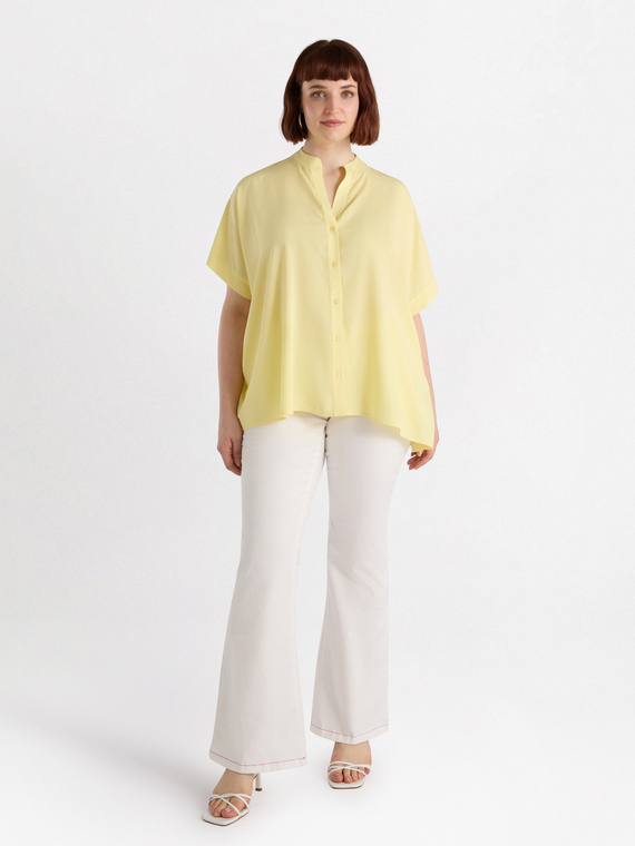 Wide viscose shirt