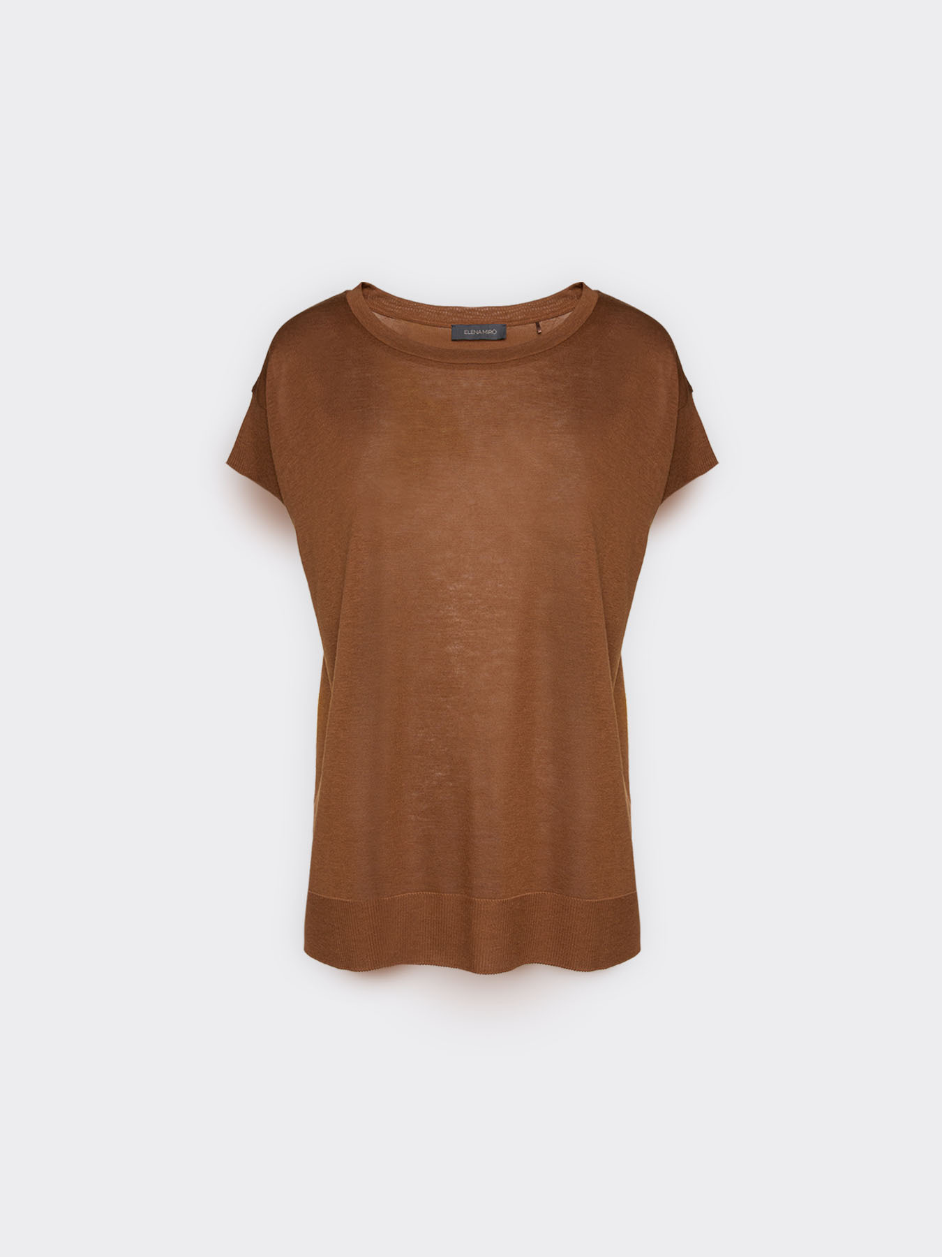 T-shirt con bordi a coste image number 4