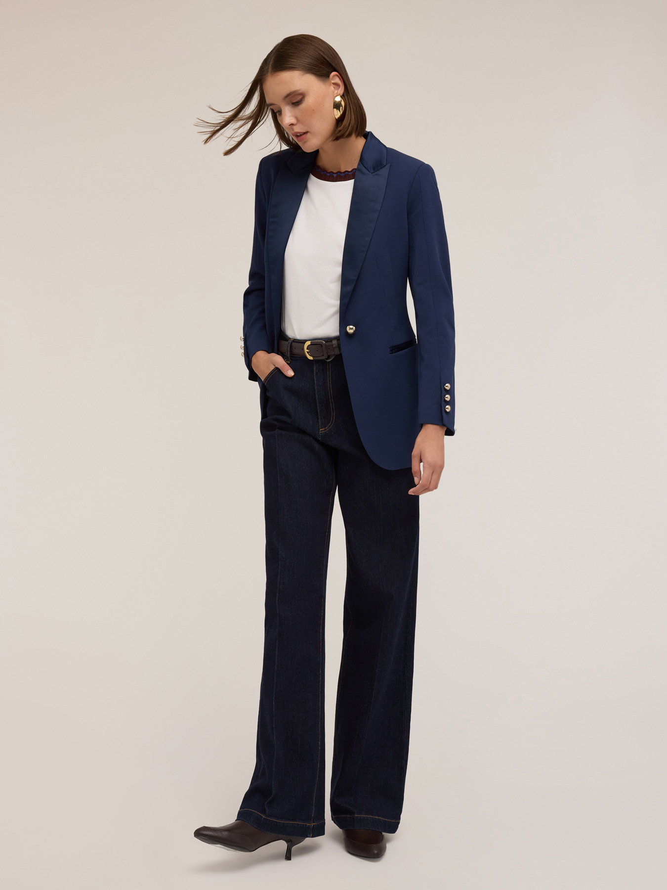 Jeans wide leg modello Kate image number 0
