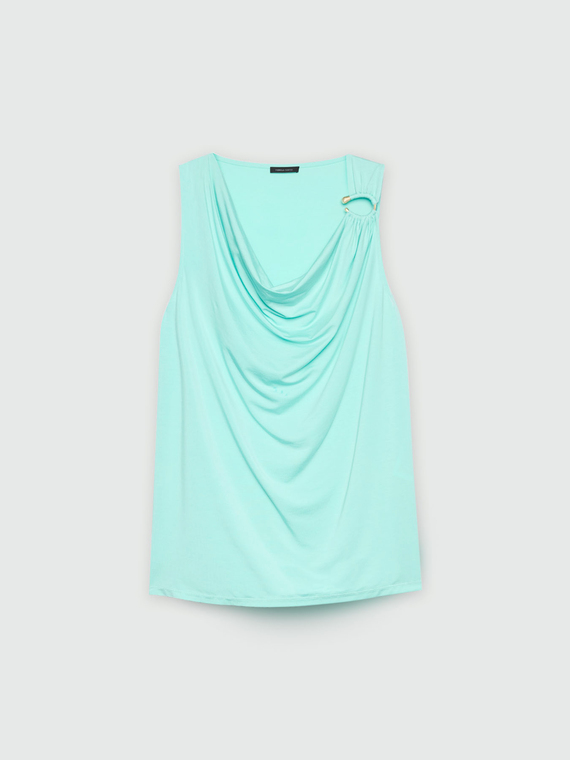 Top con drappeggio