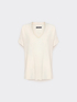 Maglia misto viscosa con coste image number 4