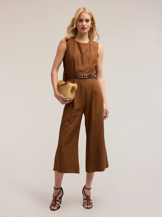 Overall aus Lyocll-Gemisch mit Schlitz hinten