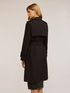 Double-breasted trench coat in technical fabric image number 1