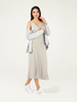 Sleeveless satin dress image number 0