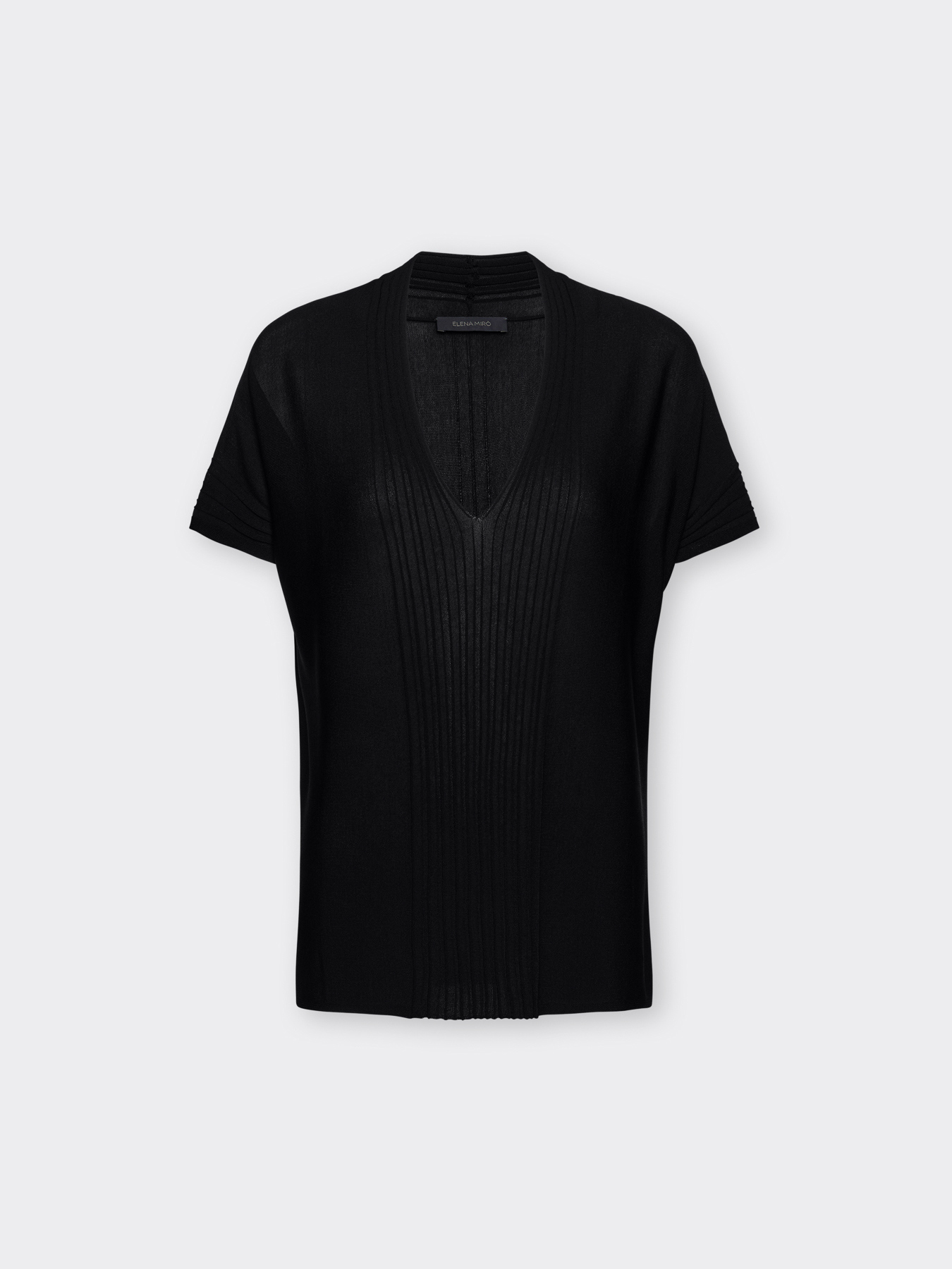 Ribbed viscose blend jumper image number 4