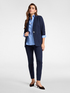 Slim-fit trousers in Milanese stitch image number 0