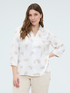 Viscose shirt with paisley embroidery image number 2
