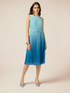 Plissiertes Midi-Kleid mit Farbverlauf image number 0