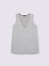 Short A-line dress with deep V-neckline image number 4