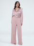 Satin shirt with jewel buttons image number 3