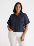 Chemise boxy lurex image number 0