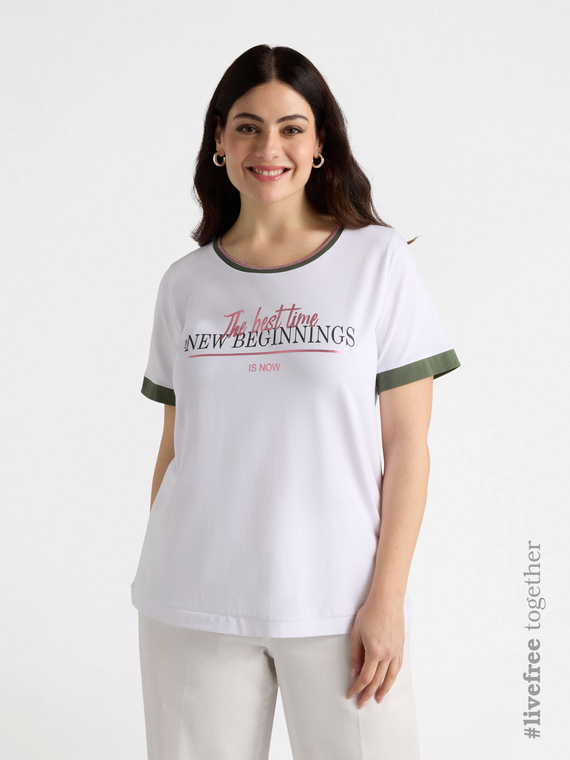 T-Shirt mit Schriftzug