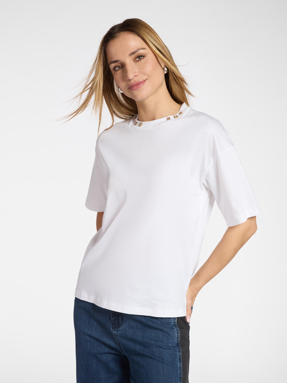 T-shirt with Monogram appliqu&eacute;s