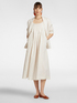 Robe en lin avec plis sur le devant image number 4