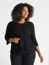 Bolero aus plissiertem Georgette image number 3