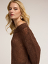 Pull oversize ajouré en mohair image number 3