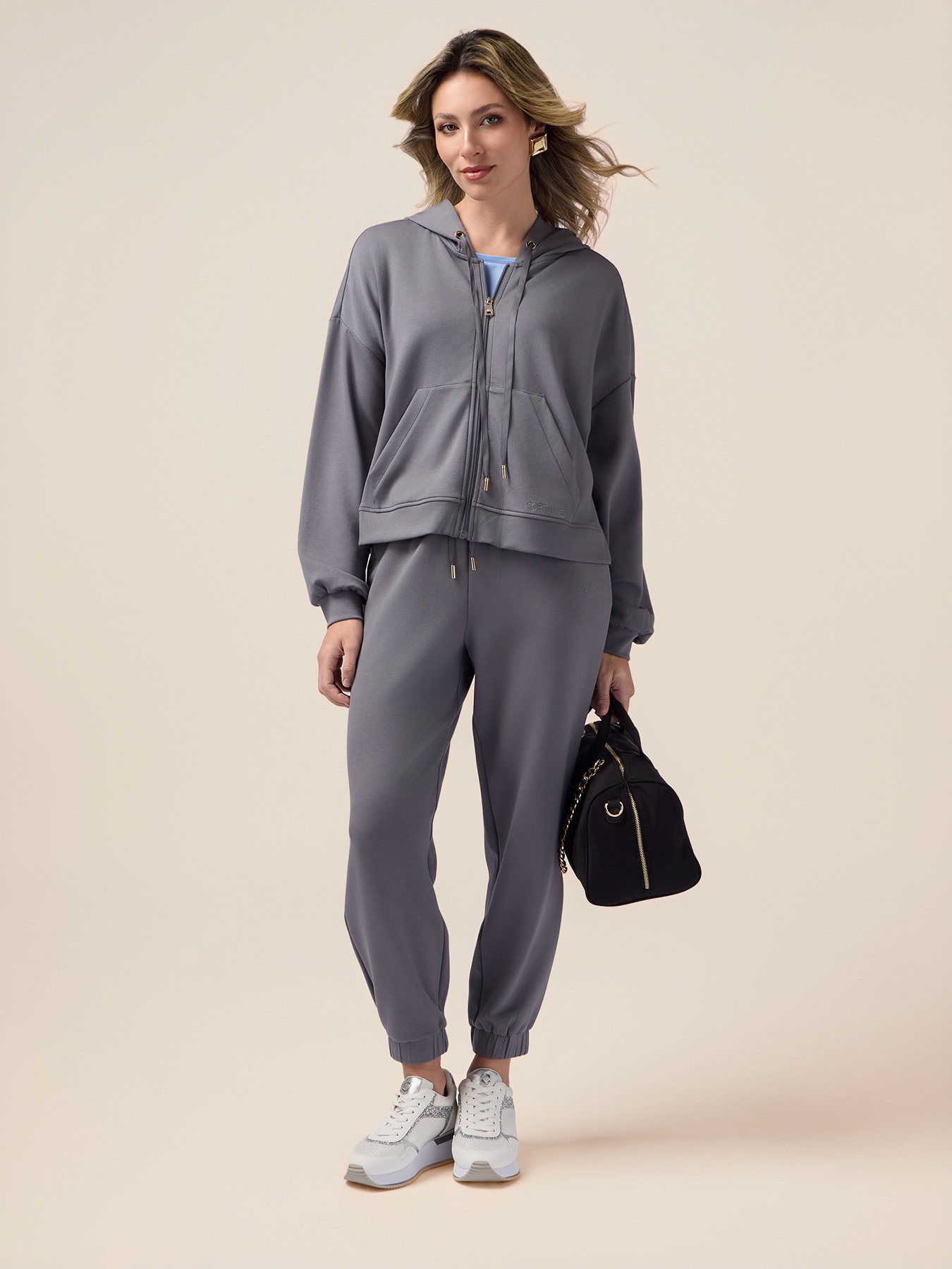 Soft touch jersey joggers image number 0