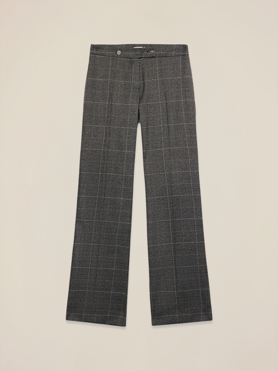 Pantaloni palazzo check