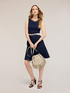 Vestito flare in popeline image number 2