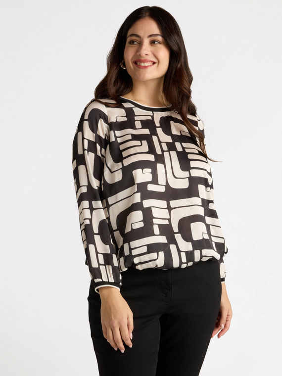 T-Shirt mit geometrischem Druck