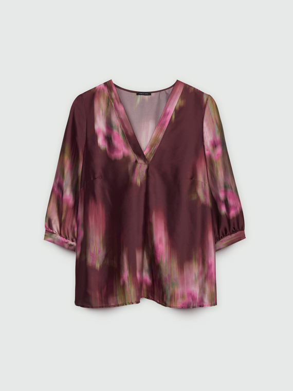 Bluse mit nuanciertem Druck
