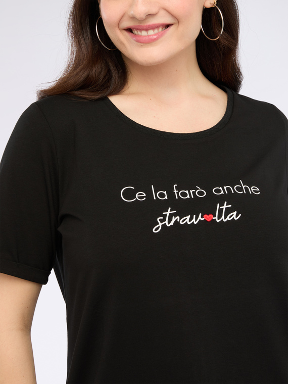 Jersey T-shirt with funny slogan