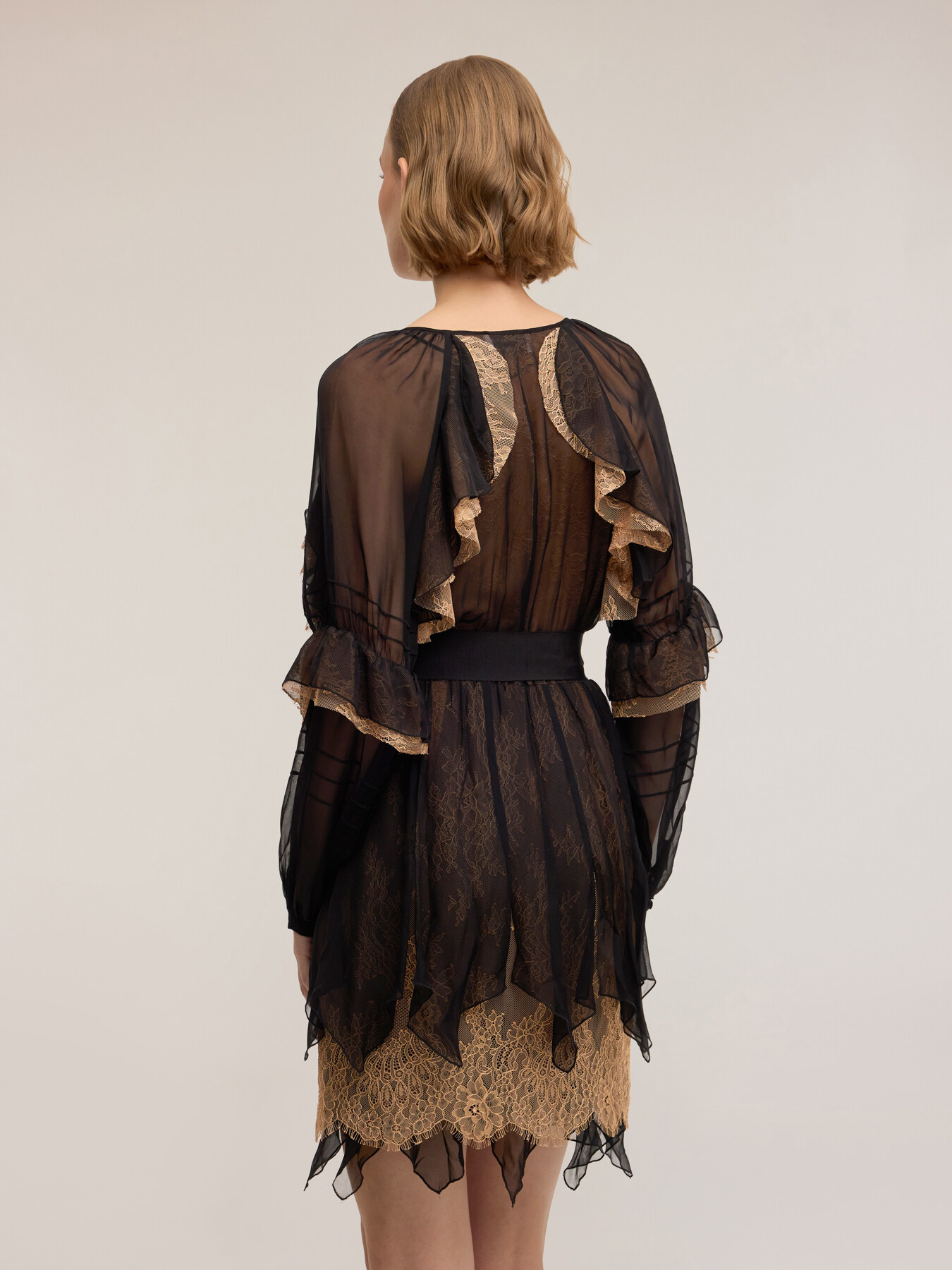 Georgette and lace Smart Couture dress image number 1