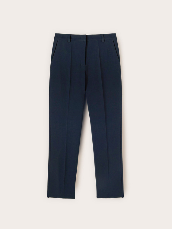 Regular fit polyviscose trousers