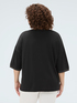 Jersey t-shirt with lurex trim image number 1