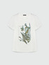 T-shirt with print and crystals image number 4